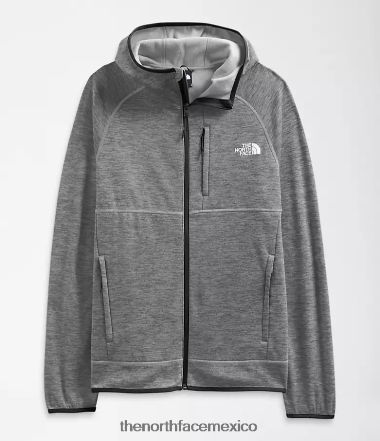 The North Face ropa NFHLJL922 tnf gris medio jaspeado hombres sudadera con capucha de canyonlands