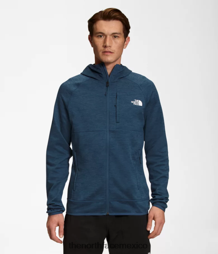 The North Face ropa NFHLJL923 brezo azul sombreado hombres sudadera con capucha de canyonlands