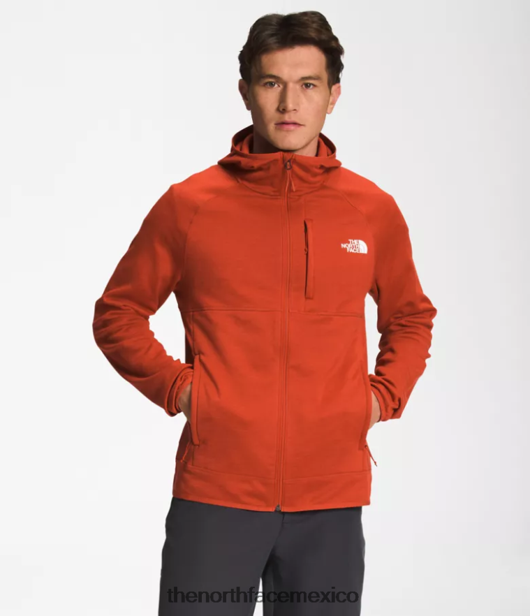 The North Face ropa NFHLJL925 Brezo de bronce oxidado hombres sudadera con capucha de canyonlands