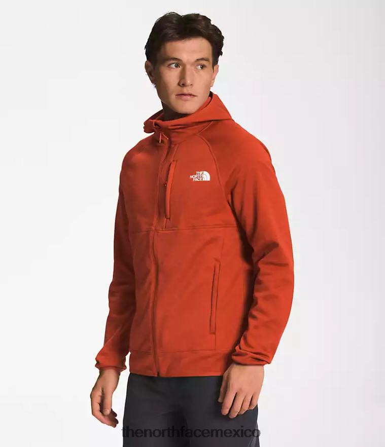 The North Face ropa NFHLJL925 Brezo de bronce oxidado hombres sudadera con capucha de canyonlands