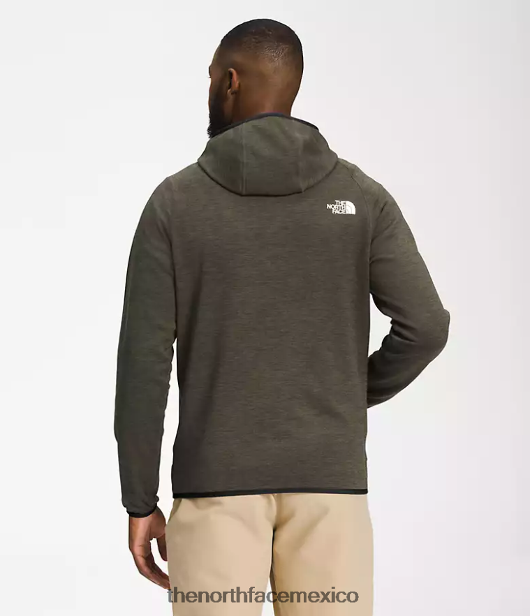 The North Face ropa NFHLJL926 nuevo gris topo verde brezo hombres sudadera con capucha de canyonlands
