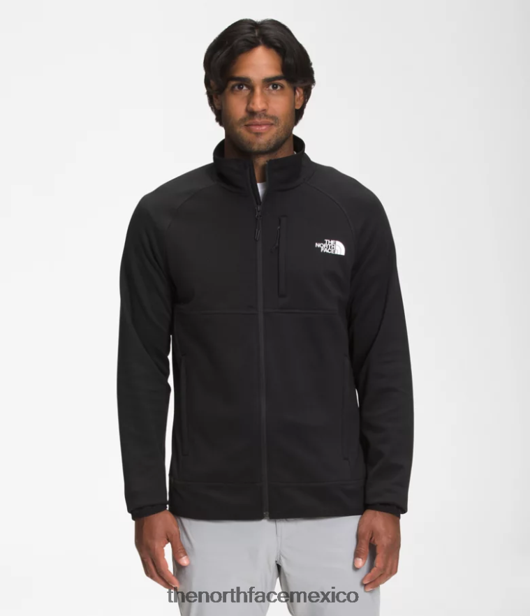 The North Face ropa NFHLJL951 negro hombres Canyonlands con cremallera completa