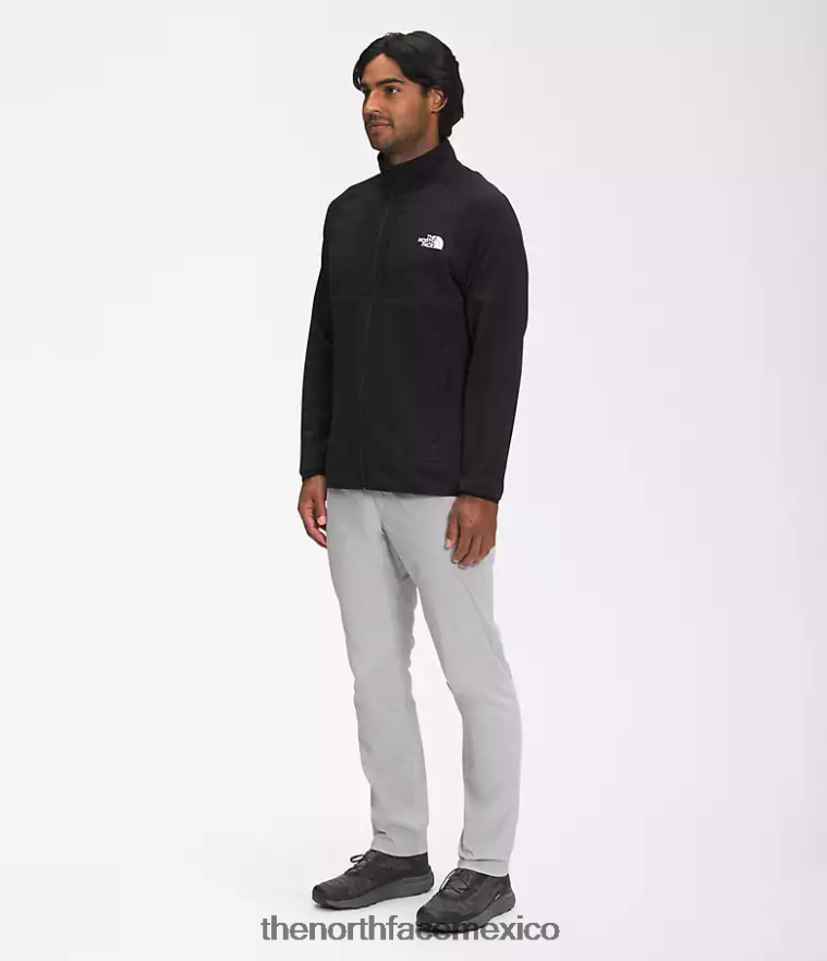 The North Face ropa NFHLJL951 negro hombres Canyonlands con cremallera completa