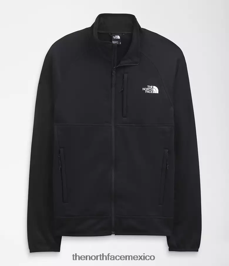 The North Face ropa NFHLJL951 negro hombres Canyonlands con cremallera completa
