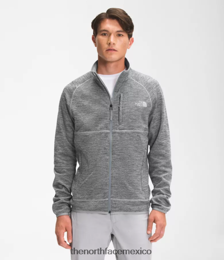 The North Face ropa NFHLJL952 tnf gris medio jaspeado hombres Canyonlands con cremallera completa