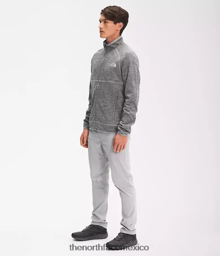 The North Face ropa NFHLJL952 tnf gris medio jaspeado hombres Canyonlands con cremallera completa