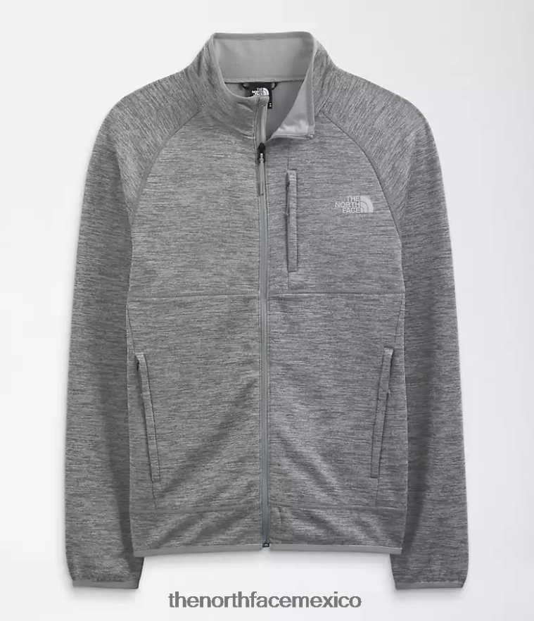 The North Face ropa NFHLJL952 tnf gris medio jaspeado hombres Canyonlands con cremallera completa