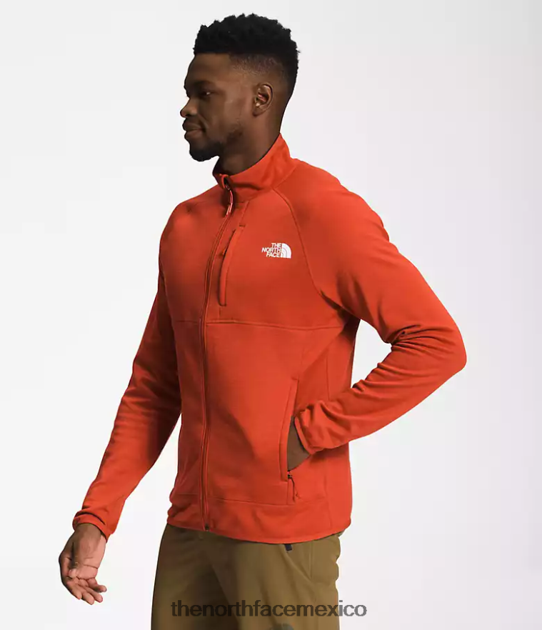 The North Face ropa NFHLJL953 Brezo de bronce oxidado hombres Canyonlands con cremallera completa