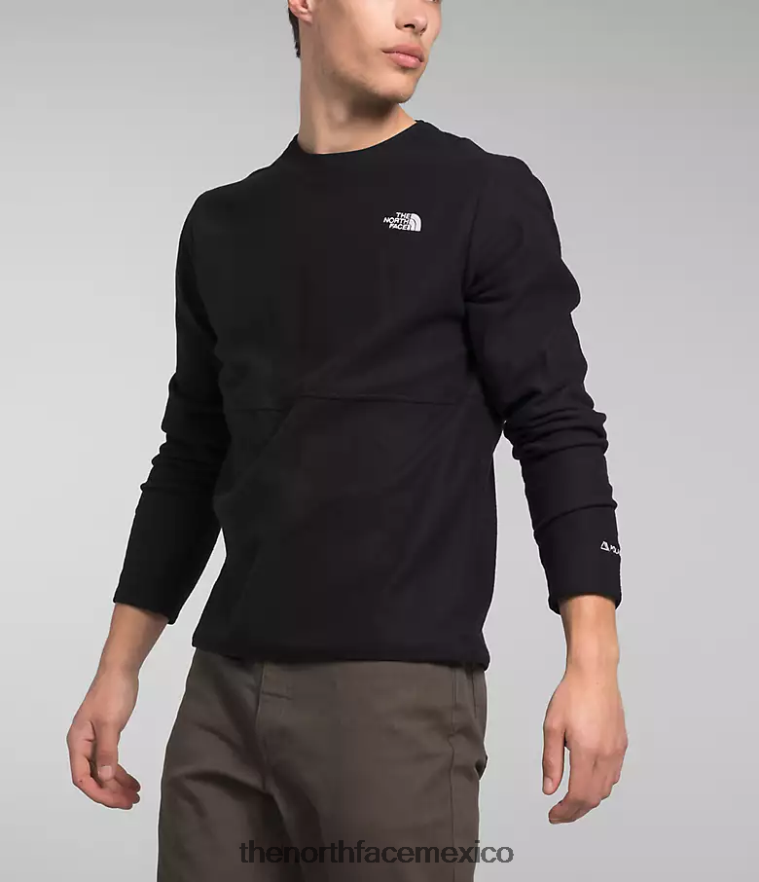 The North Face ropa NFHLJL207 negro hombres tripulación alpina polartec 100