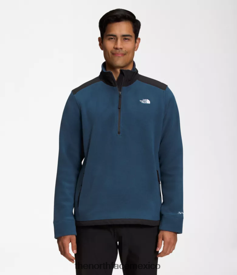 The North Face ropa NFHLJL356 azul sombreado/negro tnf hombres polartec alpino 200 -zip