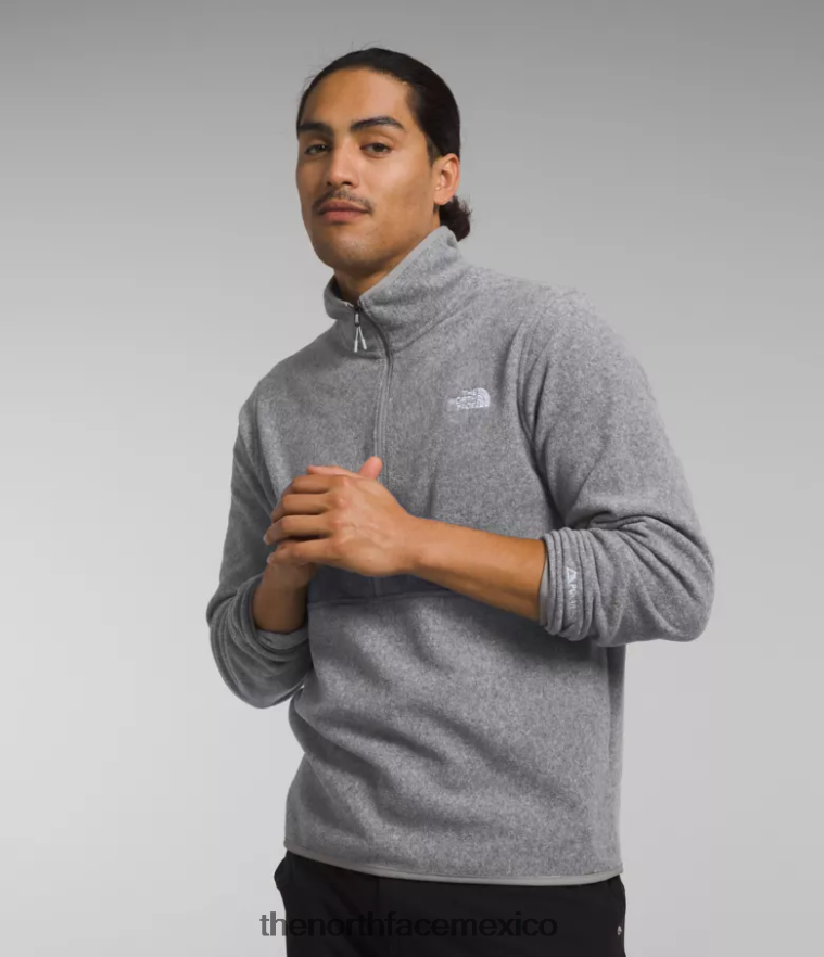 The North Face ropa NFHLJL777 tnf gris medio jaspeado hombres polartec alpino 100 -zip