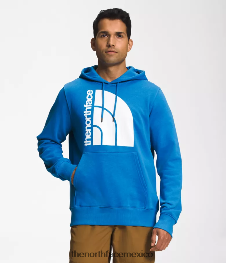 The North Face ropa NFHLJL1124 azul supersónico/blanco tnf hombres sudadera con capucha jumbo de media cúpula