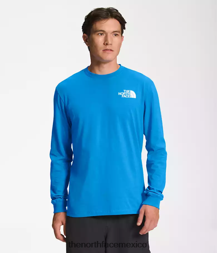 The North Face ropa NFHLJL1208 azul supersónico/negro tnf hombres camiseta de manga larga con caja nse