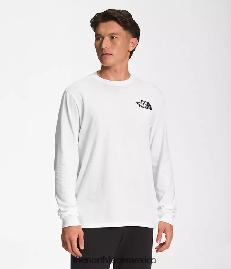 The North Face ropa NFHLJL1212 tnf blanco/tnf negro hombres camiseta de manga larga con caja nse