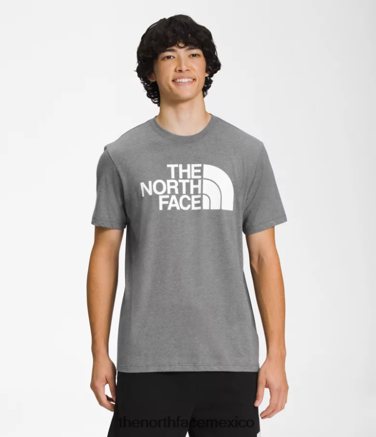 The North Face ropa NFHLJL1300 tnf gris medio jaspeado/tnf blanco hombres camiseta de manga corta con media cúpula
