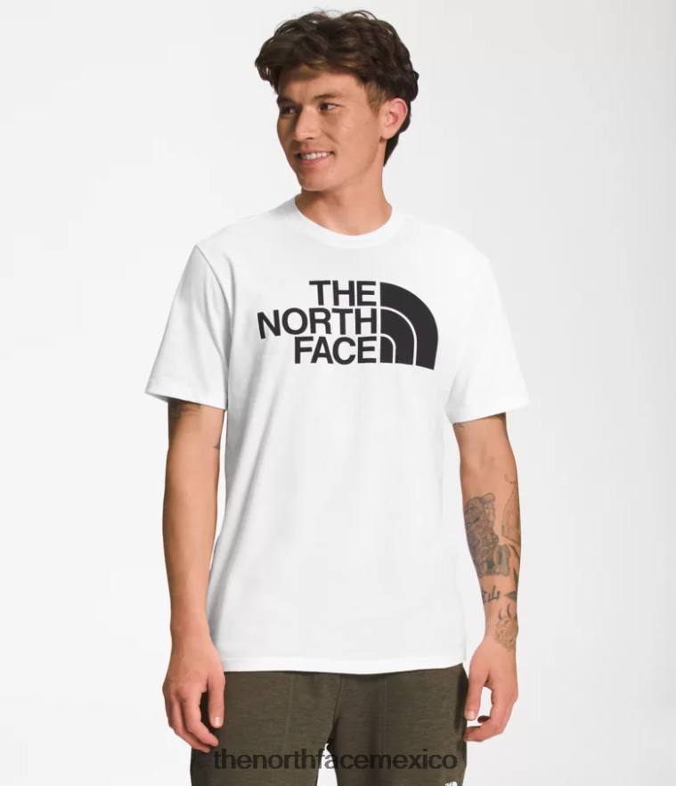 The North Face ropa NFHLJL1304 tnf blanco/tnf negro hombres camiseta de manga corta con media cúpula