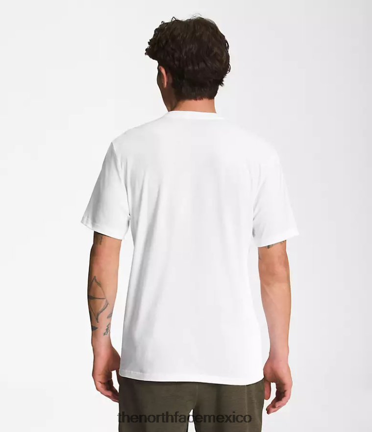 The North Face ropa NFHLJL1304 tnf blanco/tnf negro hombres camiseta de manga corta con media cúpula