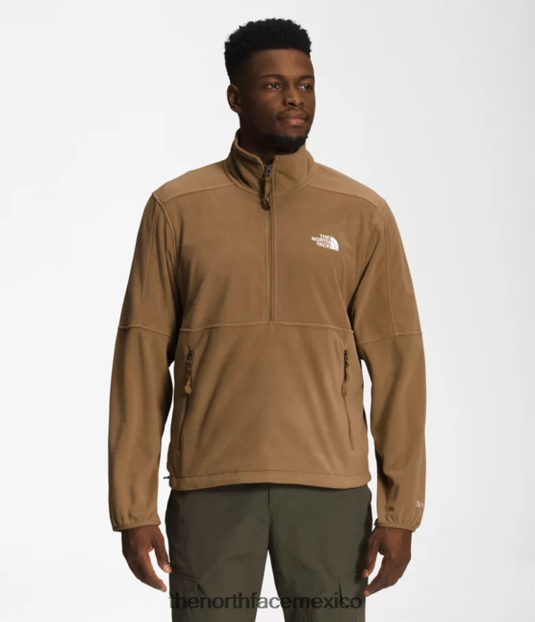 The North Face ropa NFHLJL300 marrón utilitario hombres tnf polartec 100 -zip