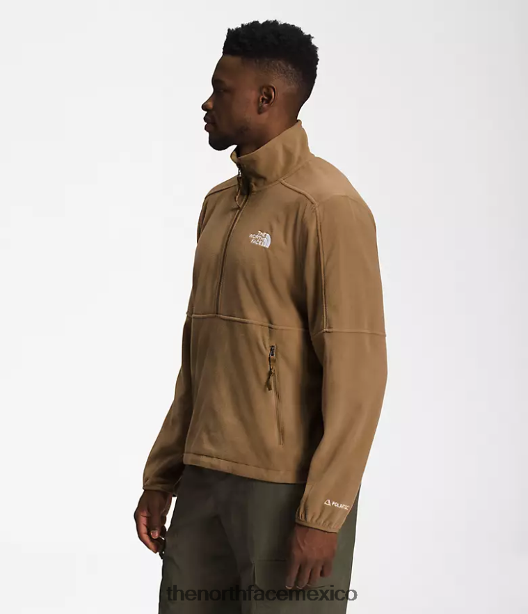 The North Face ropa NFHLJL300 marrón utilitario hombres tnf polartec 100 -zip