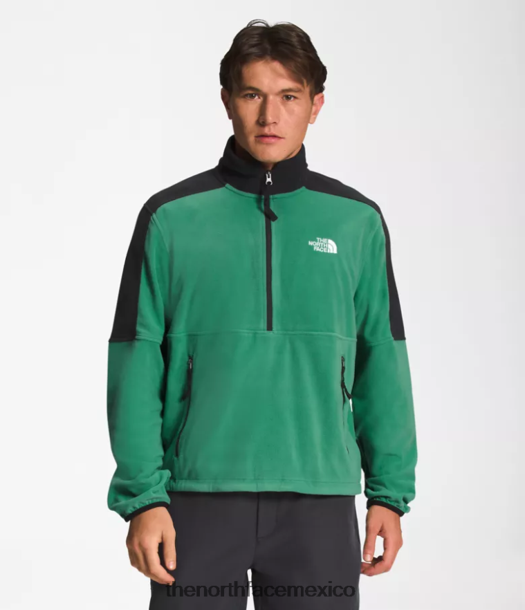 The North Face ropa NFHLJL305 verde hierba intenso hombres tnf polartec 100 -zip