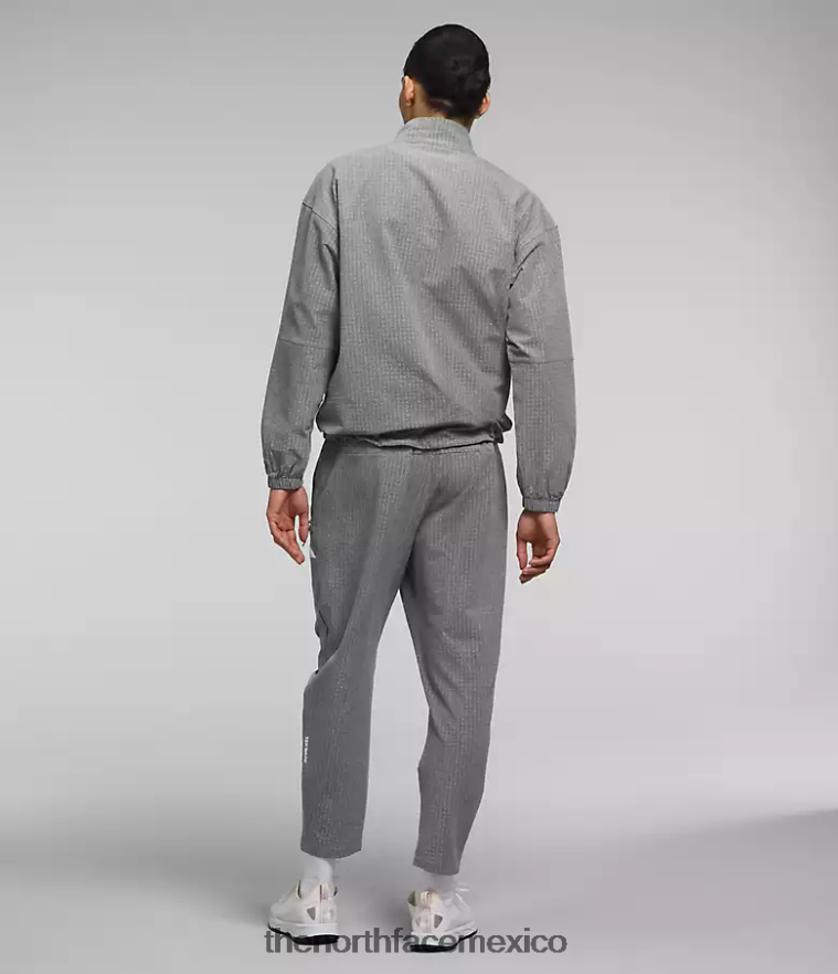 The North Face ropa NFHLJL416 tnf gris medio jaspeado hombres cuadrícula de tekware -zip