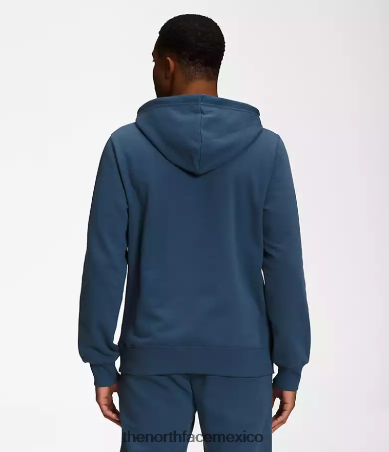 The North Face ropa NFHLJL110 azul sombreado/negro tnf hombres sudadera con capucha y media cúpula