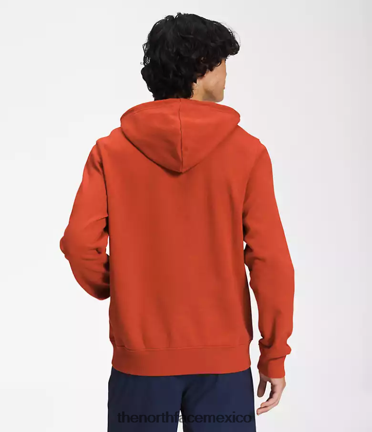 The North Face ropa NFHLJL112 bronce oxidado hombres sudadera con capucha y media cúpula