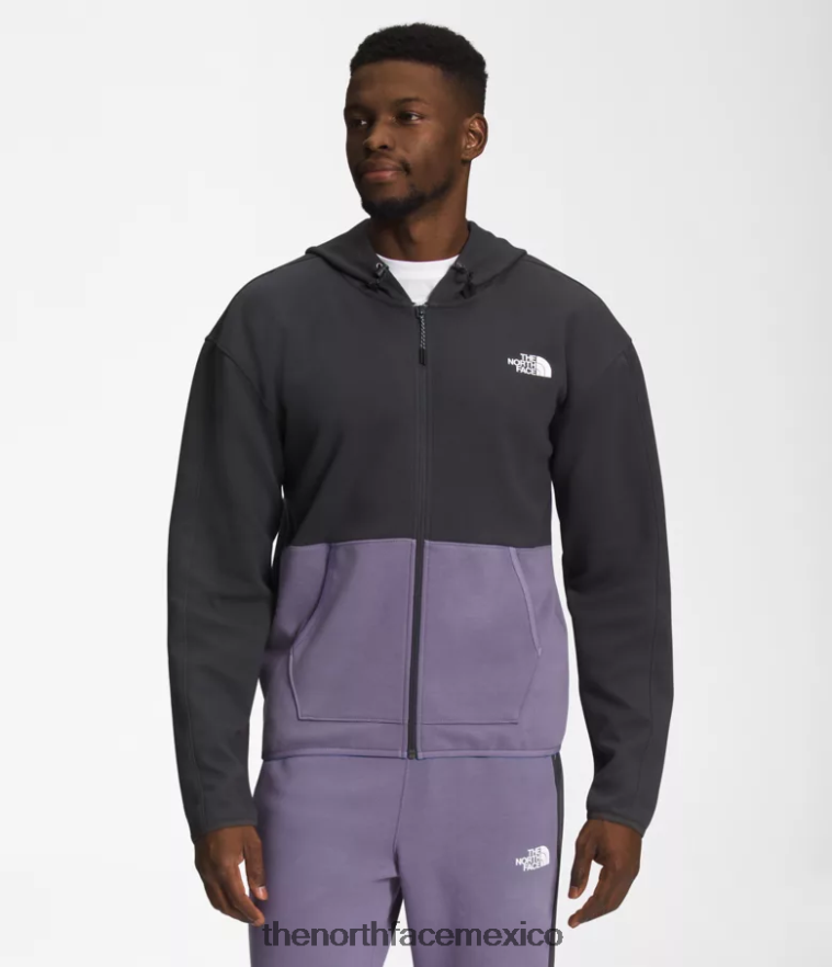 The North Face ropa NFHLJL209 pizarra lunar hombres tnf tech sudadera con capucha y cremallera completa
