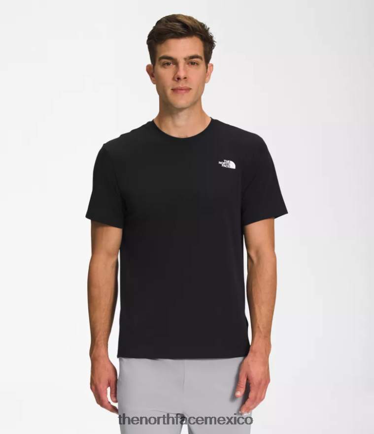 The North Face ropa NFHLJL1255 negro hombres deambular de manga corta