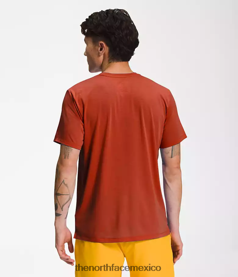 The North Face ropa NFHLJL1257 bronce oxidado hombres deambular de manga corta