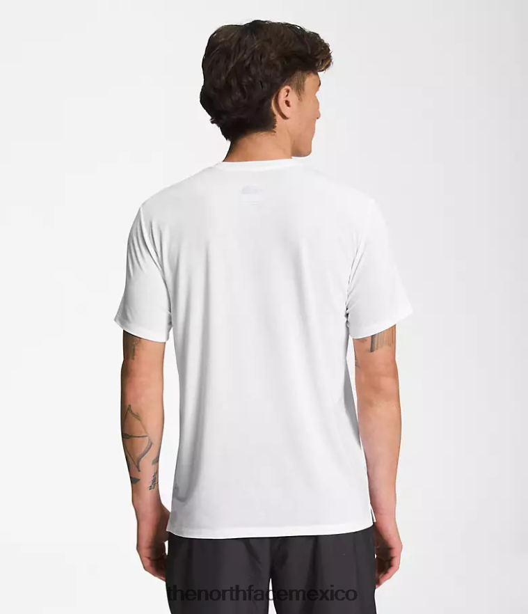 The North Face ropa NFHLJL1259 blanco hombres deambular de manga corta