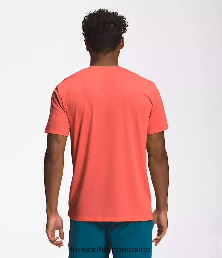 The North Face ropa NFHLJL1261 naranja retra hombres deambular de manga corta