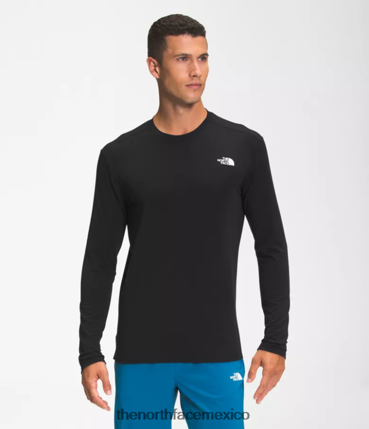 The North Face ropa NFHLJL19 negro hombres pasear de manga larga