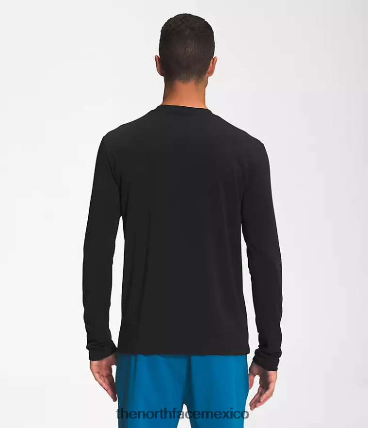 The North Face ropa NFHLJL19 negro hombres pasear de manga larga