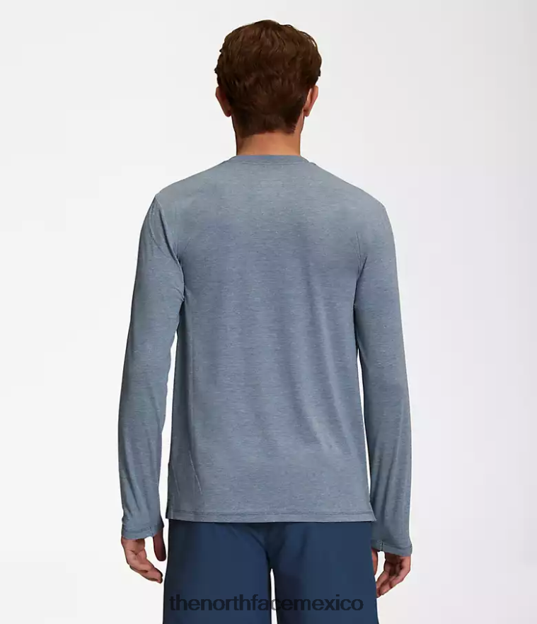 The North Face ropa NFHLJL20 brezo azul sombreado hombres pasear de manga larga