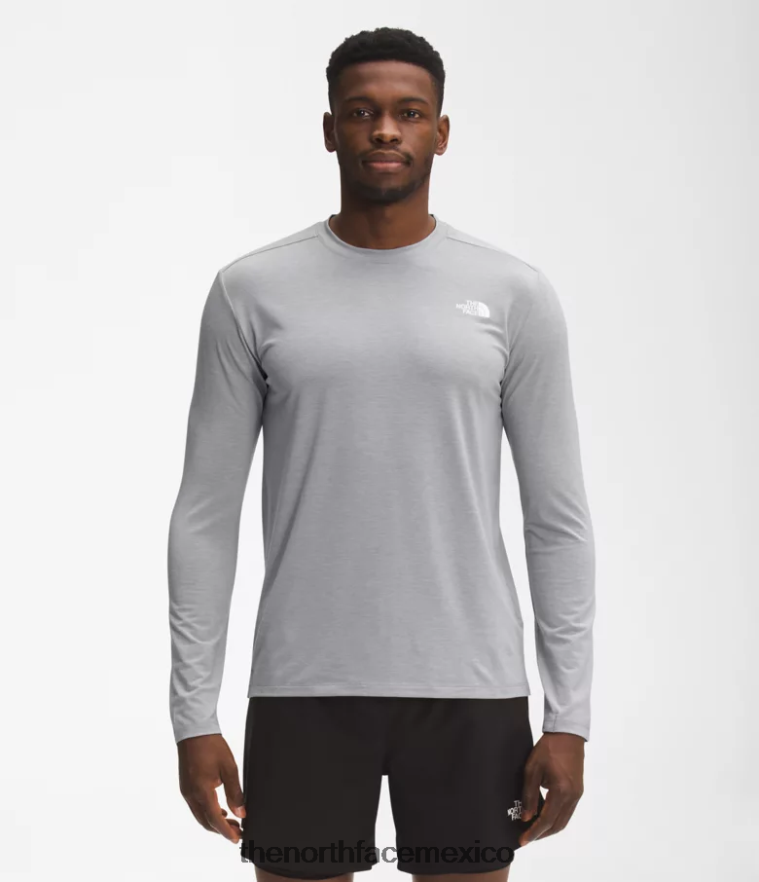The North Face ropa NFHLJL21 fusionar gris brezo hombres pasear de manga larga