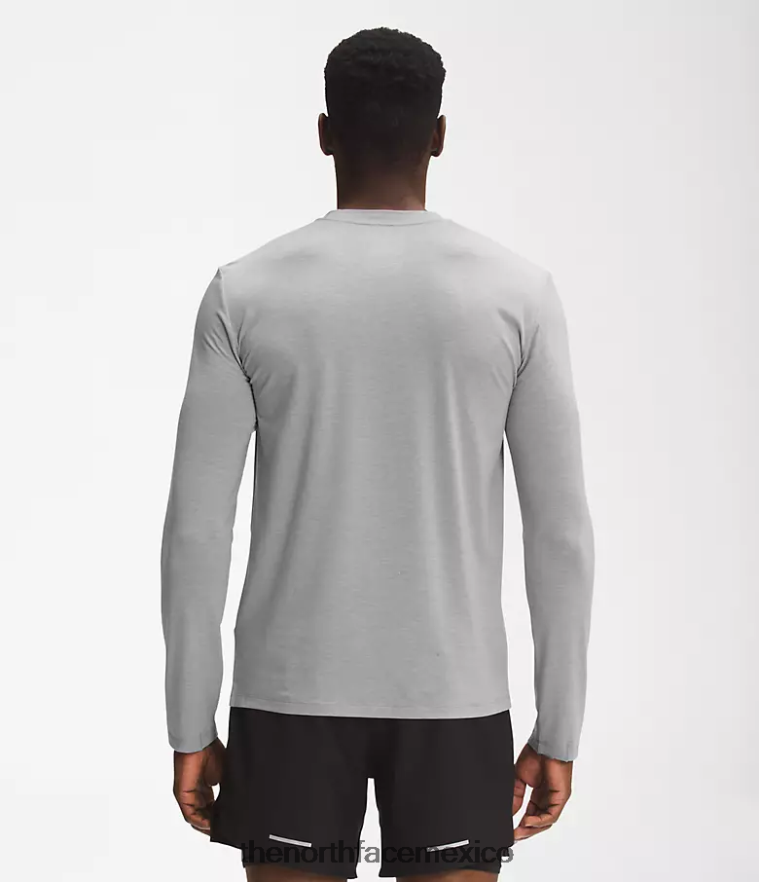 The North Face ropa NFHLJL21 fusionar gris brezo hombres pasear de manga larga