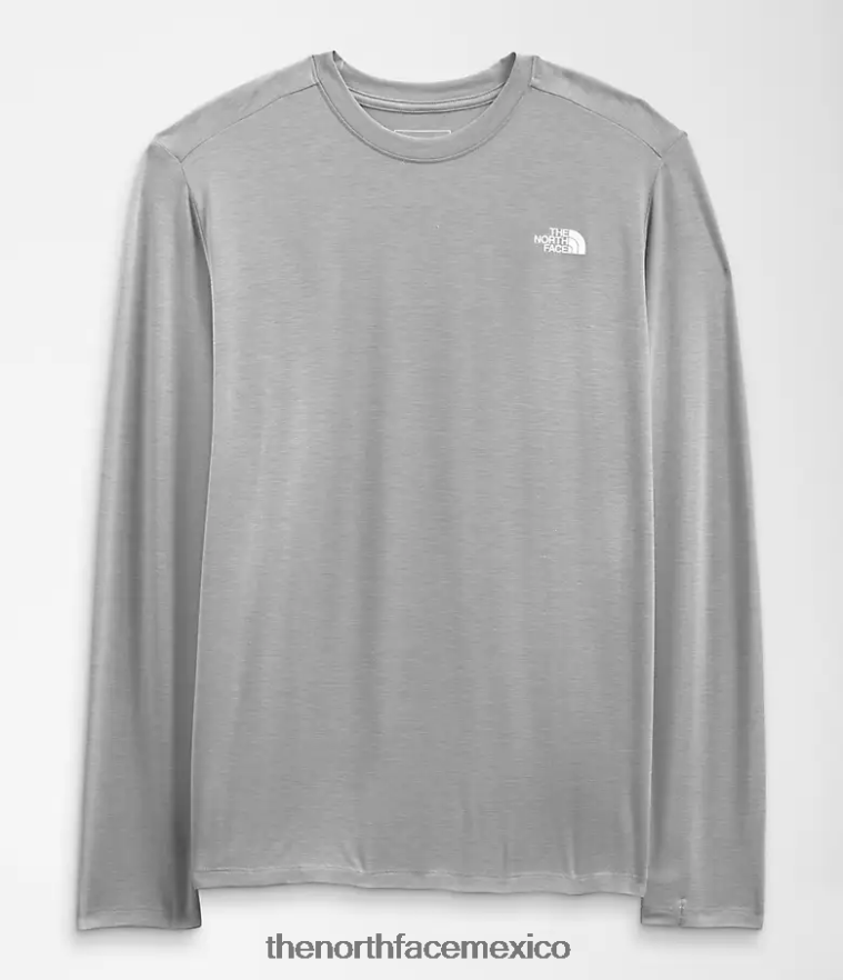 The North Face ropa NFHLJL21 fusionar gris brezo hombres pasear de manga larga