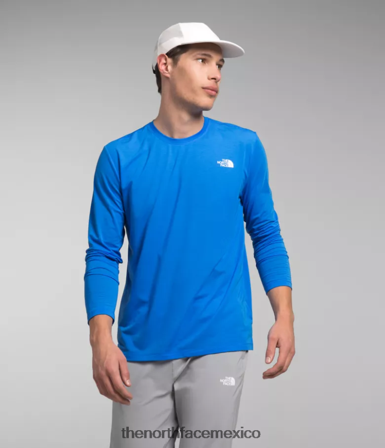 The North Face ropa NFHLJL22 azul optico hombres pasear de manga larga