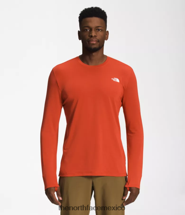 The North Face ropa NFHLJL24 bronce oxidado hombres pasear de manga larga