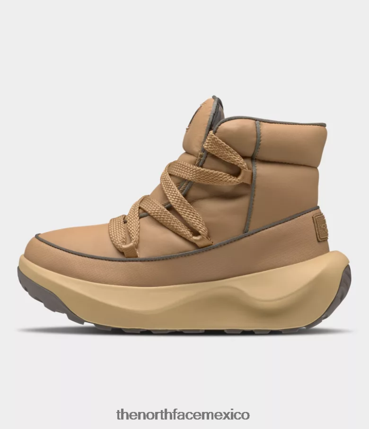 The North Face calzado NFHLJL855 mantequilla de almendras/marrón halcón mujer botas impermeables de encaje halseigh thermoball