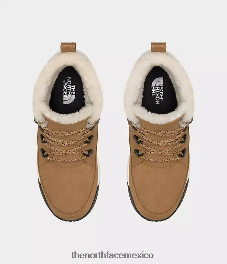 The North Face calzado NFHLJL1101 mantequilla de almendras/tnf negra mujer botas impermeables sierra de encaje medio