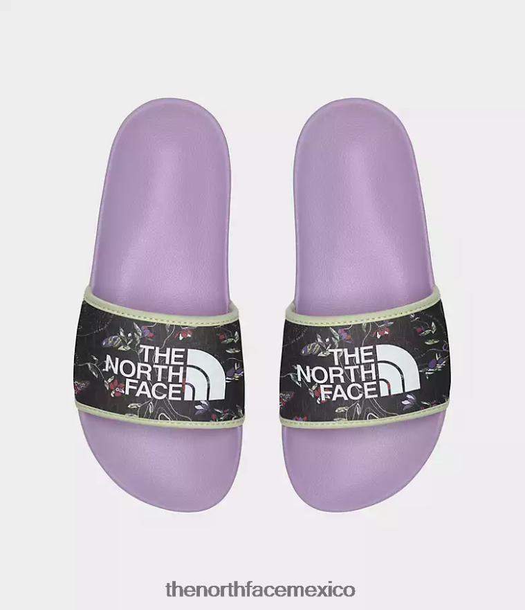 The North Face calzado NFHLJL575 estampado lupino/tnf negro mujer toboganes del campamento base iii