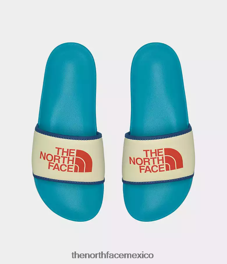 The North Face calzado NFHLJL576 pájaro azul/sorbete de pera mujer toboganes del campamento base iii