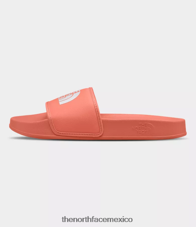 The North Face calzado NFHLJL577 naranja coral polvoriento/blanco tnf mujer toboganes del campamento base iii