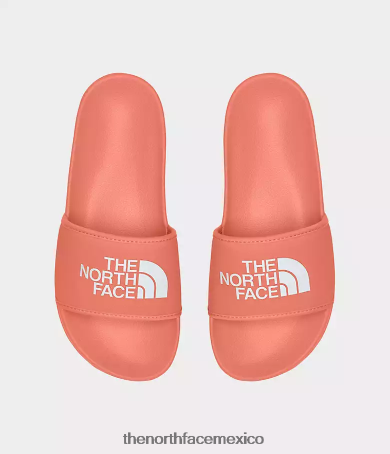 The North Face calzado NFHLJL577 naranja coral polvoriento/blanco tnf mujer toboganes del campamento base iii
