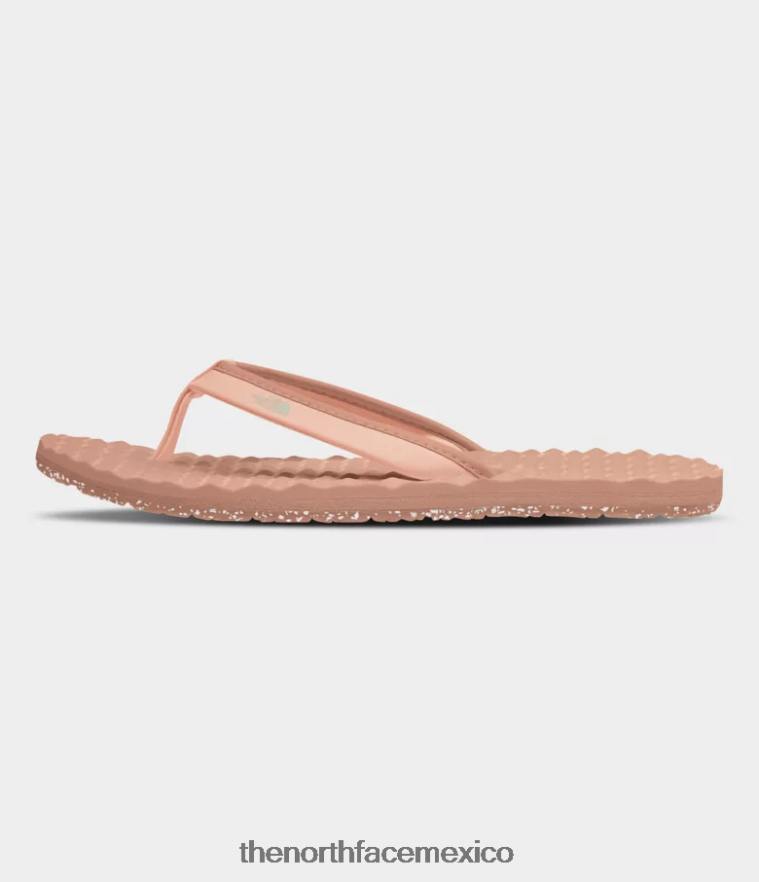 The North Face calzado NFHLJL62 café crema/rosa arena tarde mujer mini zapatillas sin cordones base camp ii
