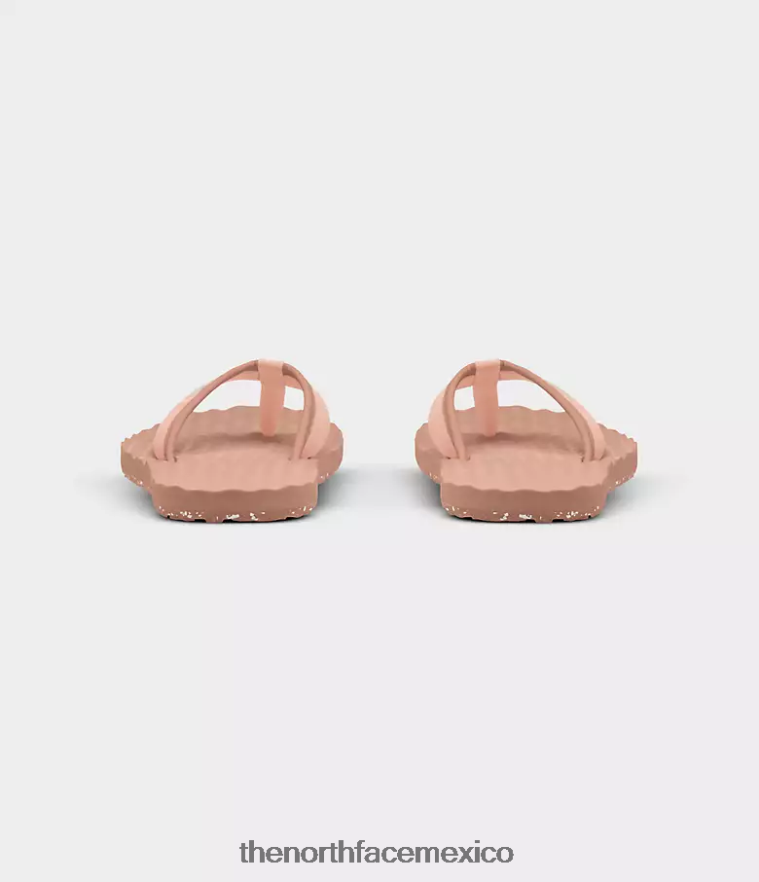 The North Face calzado NFHLJL62 café crema/rosa arena tarde mujer mini zapatillas sin cordones base camp ii