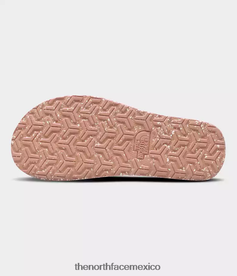 The North Face calzado NFHLJL62 café crema/rosa arena tarde mujer mini zapatillas sin cordones base camp ii