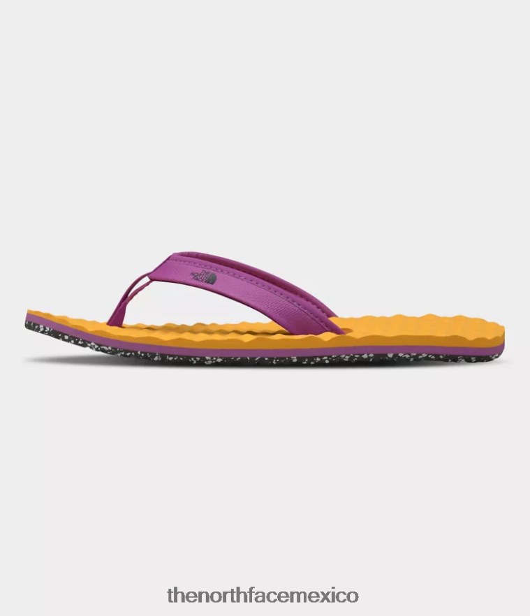 The North Face calzado NFHLJL64 cumbre del campamento base flor de cactus dorada/púrpura mujer mini zapatillas sin cordones base camp ii